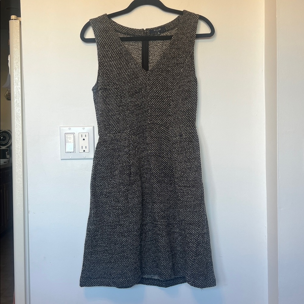 Madewell Herringbone Tweed Dress with Pockets